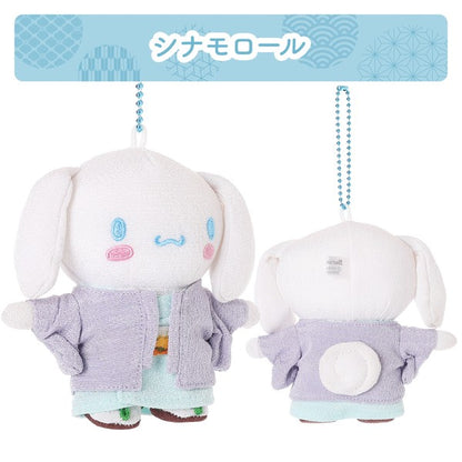 Sanrio Japanese Style Chirimen Mascot Charm 12cm 5 Designs Available 2025 New Product