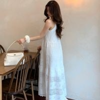 Lace Embroidered Slip Dress