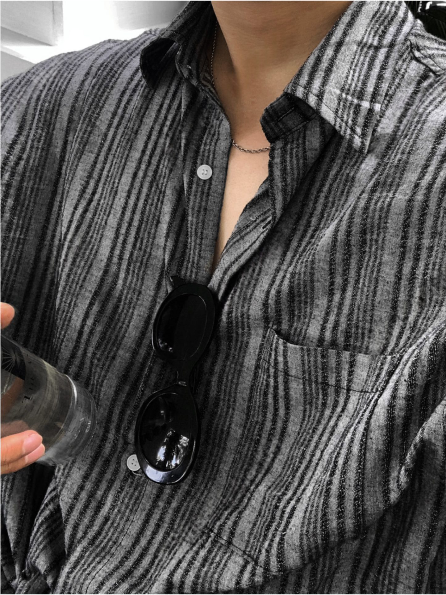 26SS 亞麻條紋襯衫