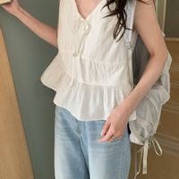 拉拉馬甲 無袖荷葉邊上衣 | Lala Vest Top