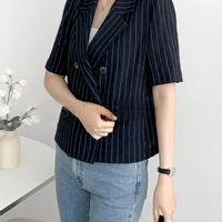 25SS 豪綿條紋夾克