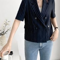 25SS 豪綿條紋夾克