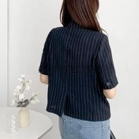 25SS 豪綿條紋夾克