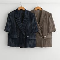 25SS 豪綿條紋夾克