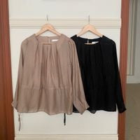 Pleated Tunnel Blouse
