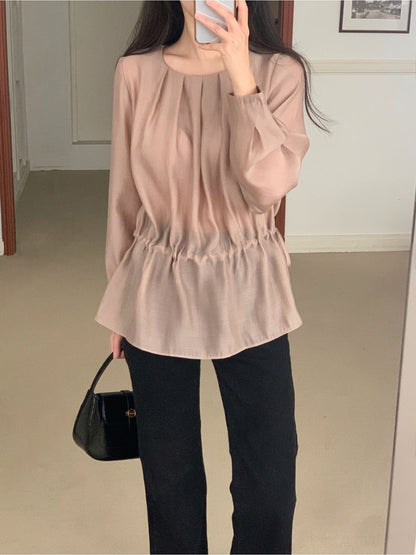 Pleated Tunnel Blouse