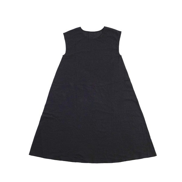 棉麻家居服短袖連身裙 模特兒穿搭