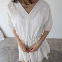 Koli V-Neck Tie Dress