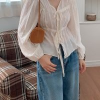 女僕蕾絲綁結上衣 | Maid Lace Tie Blouse
