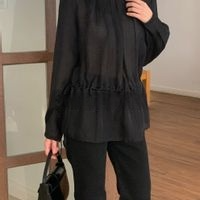 Pleated Tunnel Blouse