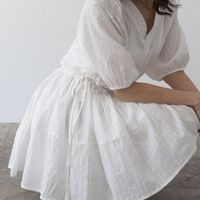 柯利V領繫帶連衣裙 | Koli V-Neck Tie Dress