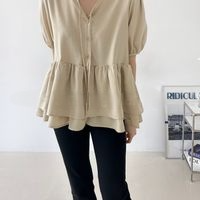 雙層荷葉邊襯衫 | Double Ruffle Blouse